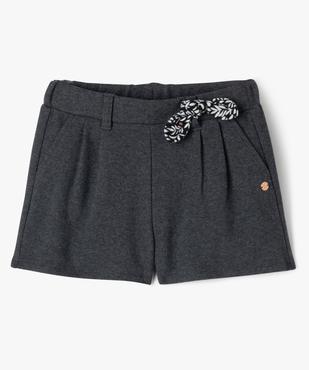 Short en maille aspect flanelle fille - LuluCastagnette vue1 - LULUCASTAGNETTE - GEMO