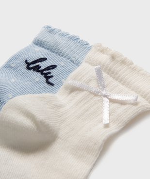 Chaussettes fantaisie bébé fille (lot de 2) - LuluCastagnette vue2 - LULUCASTAGNETTE - GEMO
