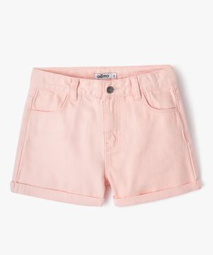 Short en denim taille haute fille vue1 - GEMO 4G FILLE - GEMO