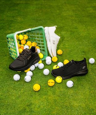 Baskets basses en mesh pailleté femme - Skechers vue7 - SKECHERS - GEMO