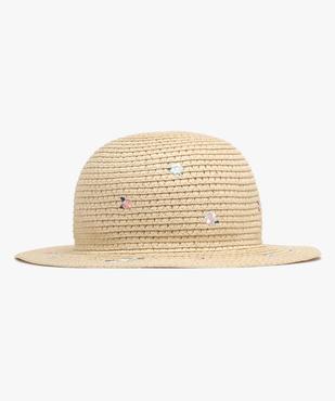 Chapeau de paille à motifs fleuris bébé fille vue1 - GEMO (ACCESS) - GEMO