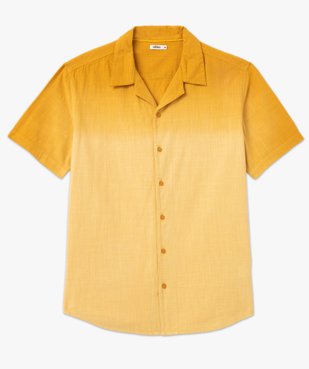 Chemise à manches courtes avec col cubain homme vue4 - GEMO (HOMME) - GEMO