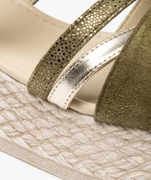 Sandales femme plateforme à brides en cuir – Taneo  vue6 - TANEO - GEMO