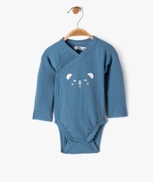 Ensemble naissance évolutif 3 pièces : body, legging et bavoir vue2 - GEMO(BB COUCHE) - GEMO