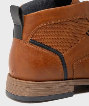 Low-boots à bout droit à lacets homme - Mario Baldano vue6 - MARIO BALDANO - GEMO
