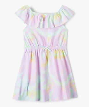 Robe fille tie-and-dye avec col volanté vue1 - GEMO (ENFANT) - GEMO