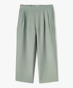 Pantalon fluide coupe large avec taille élastique fille vue1 - GEMO 4G FILLE - GEMO