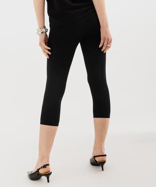 Legging court en coton stretch femme vue11 - GEMO 4G FEMME - GEMO