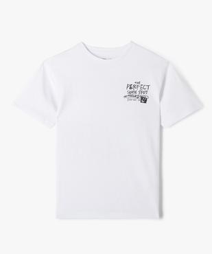 Tee-shirt à manches courtes coupe oversize inscription skate garçon vue1 - GEMO 4G GARCON - GEMO