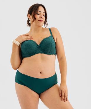 Shorty en microfibre et dentelle femme grande taille (lot de 2) vue3 - GEMO(HOMWR FEM) - GEMO