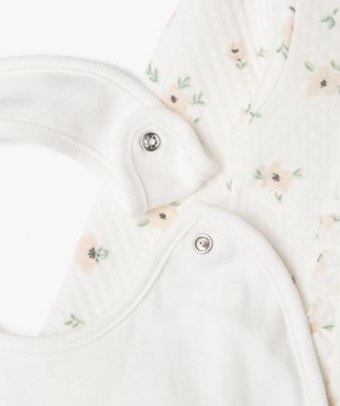 Ensemble 3 pièces pyjama + body manches longues + bavoir bébé vue2 - GEMO(BB COUCHE) - GEMO