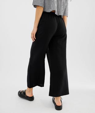 Pantacourt portefeuille large et fluide femme vue3 - GEMO 4G FEMME - GEMO