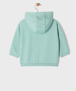 Sweat zippé à capuche à zip magnétique bébé garçon vue3 - GEMO 4G BEBE - GEMO