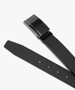 Ceinture avec boucle plate en métal homme vue2 - GEMO (ACCESS) - GEMO