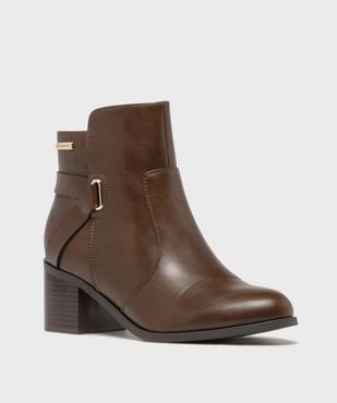  Boots à talon bi-matières femme - LuluCastagnette vue2 - LULUCASTAGNETTE - GEMO