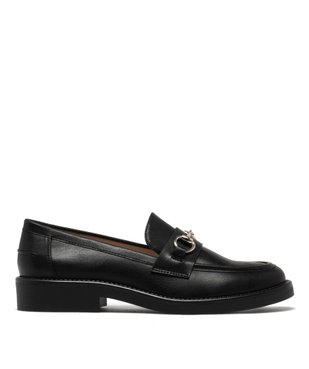Mocassins unis à mors en métal femme vue2 - FOLLOW ME - GEMO