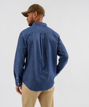 Chemise en coton façon denim homme - LuluCastagnette vue5 - LULUCASTAGNETTE - GEMO