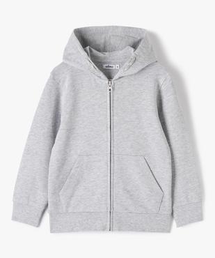 Sweat zippé avec capuche garçon vue1 - GEMO (ENFANT) - GEMO