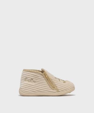 Chaussons montants zippés bébé fille - LuluCastagnette vue1 - LULUCASTAGNETTE - GEMO