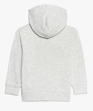 Sweat mixte chiné à capuche avec inscription bouclette vue3 - GEMO (ENFANT) - GEMO