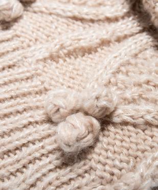 Snood fille en grosse maille pailletée avec doublure en sherpa vue2 - GEMO (ACCESS) - GEMO