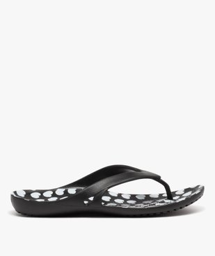 Tongs femme semelle incurvée imprimée coeurs - Crocs vue2 - CROCS - GEMO