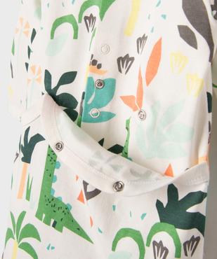 Pyjama dors-bien à pont dos en coton à motif bébé vue2 - GEMO 4G BEBE - GEMO