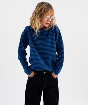 Tee-shirt rayé col rond femme vue1 - GEMO(FEMME PAP) - GEMO
