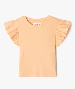 Tee-shirt manches courtes à volants fille vue5 - GEMO 4G FILLE - GEMO