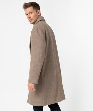 Manteau homme court coupe oversize vue3 - GEMO (HOMME) - GEMO