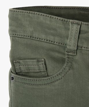 Pantalon uni extensible coupe Slim garçon vue3 - GEMO (ENFANT) - GEMO