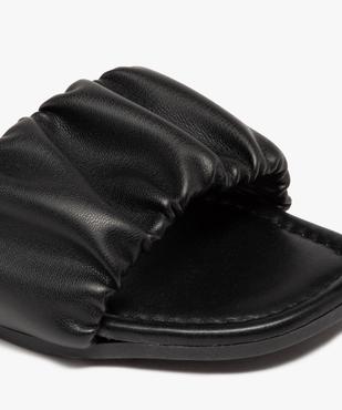 Mules femme à talon plat et bride unie froncée vue6 - GEMO (CASUAL) - GEMO