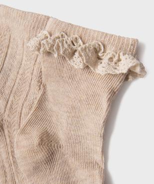 Chaussettes en coton biologique bébé fille (lot de 2) vue2 - GEMO 4G BEBE - GEMO