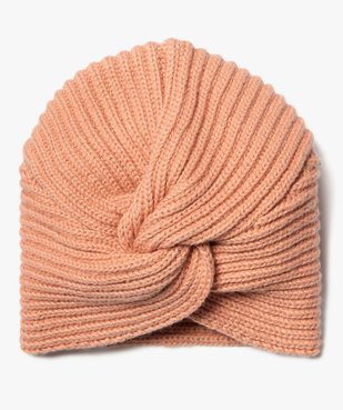 Bonnet bébé fille en maille torsadée vue1 - GEMO(BB COUCHE) - GEMO