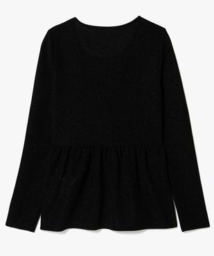 Tee-shirt à basque fille avec paillettes vue2 - GEMO (JUNIOR) - GEMO