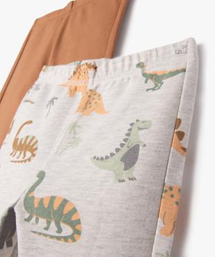 Legging en maille à taille élastiquée (lot de 2) bébé garçon  vue2 - GEMO(BEBE DEBT) - GEMO