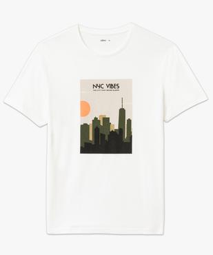 Tee-shirt manches courtes à motif estival homme vue5 - GEMO 4G HOMME - GEMO