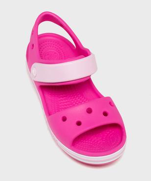 Sandales de plage fermeture scratch fille - Crocs vue5 - CROCS - GEMO