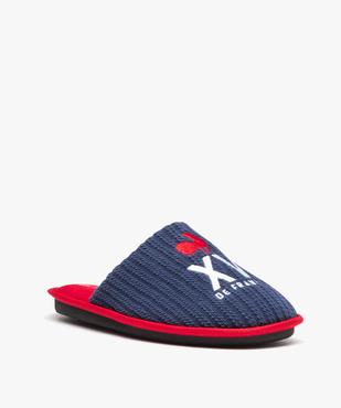 Chaussons homme mules XV de France dessus en maille  vue2 - FFR - GEMO