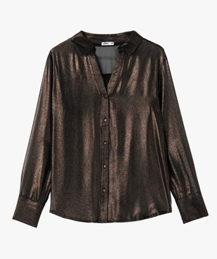 Chemise femme transparente scintillante vue4 - GEMO(FEMME PAP) - GEMO