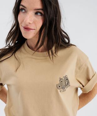 Haut de pyjama avec motif poitrine et dos mixte vue6 - GEMO 4G FEMME - GEMO