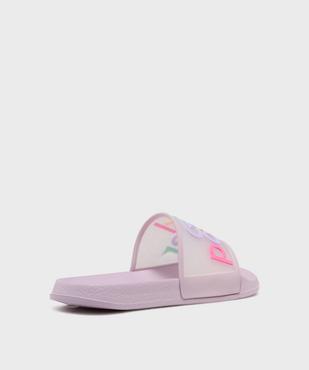 Mules de plage avec inscription multicolore fille vue4 - GEMO (PLAGE) - GEMO