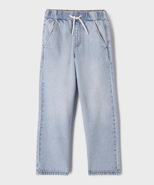 Jean large délavé à taille élastiquée garçon vue1 - GEMO (ENFANT) - GEMO