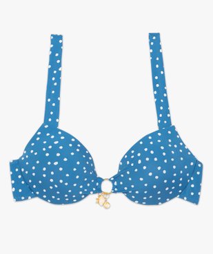 Haut de maillot de bain femme à pois vue4 - GEMO (PLAGE) - GEMO