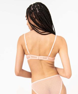 Soutien-gorge corbeille en dentelle à armatures vue2 - GEMO(HOMWR FEM) - GEMO