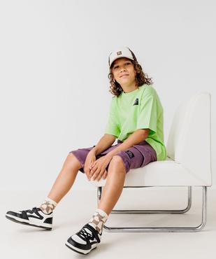 Tee-shirt manches courtes avec logo skateboard garçon vue6 - GEMO (JUNIOR) - GEMO