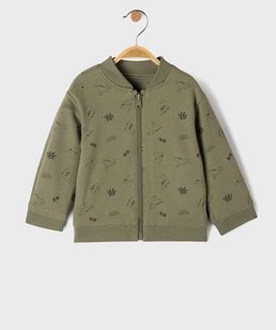 Sweat réversible imprimé dinosaures  bébé garçon vue4 - GEMO 4G BEBE - GEMO