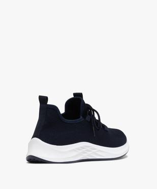 Baskets homme unies en mesh à col élastique et souple  vue4 - BOTTESINI - GEMO