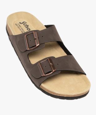 Sandales mules 2 brides homme - Schott vue6 - SCHOTT - GEMO