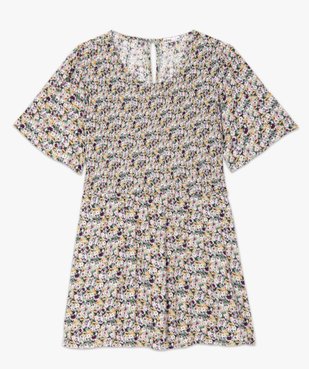 Blouse de grossesse à smocks et fleurs vue4 - GEMO (MATER) - GEMO
